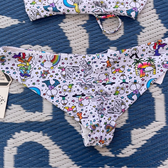 RVCA Colorful Patterned Bikini Set - Picture 6 of 11